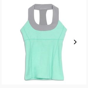 Lululemon scoop neck mint green top size 4